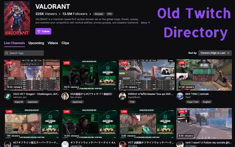 twitch directory|More.